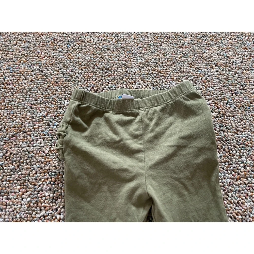 Old Navy Girls Green Ruffle Leggings 18-24M